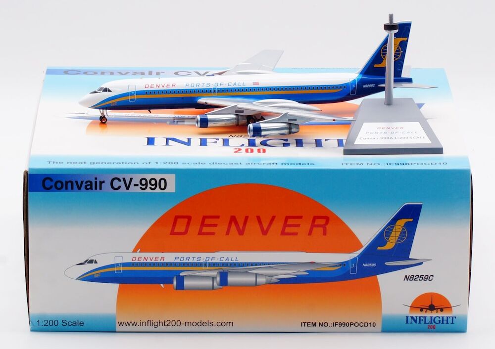 Ports of Call Denver / Convair 990A / N8259C / IF990P0CD10 / 1:200 elaviadormodels