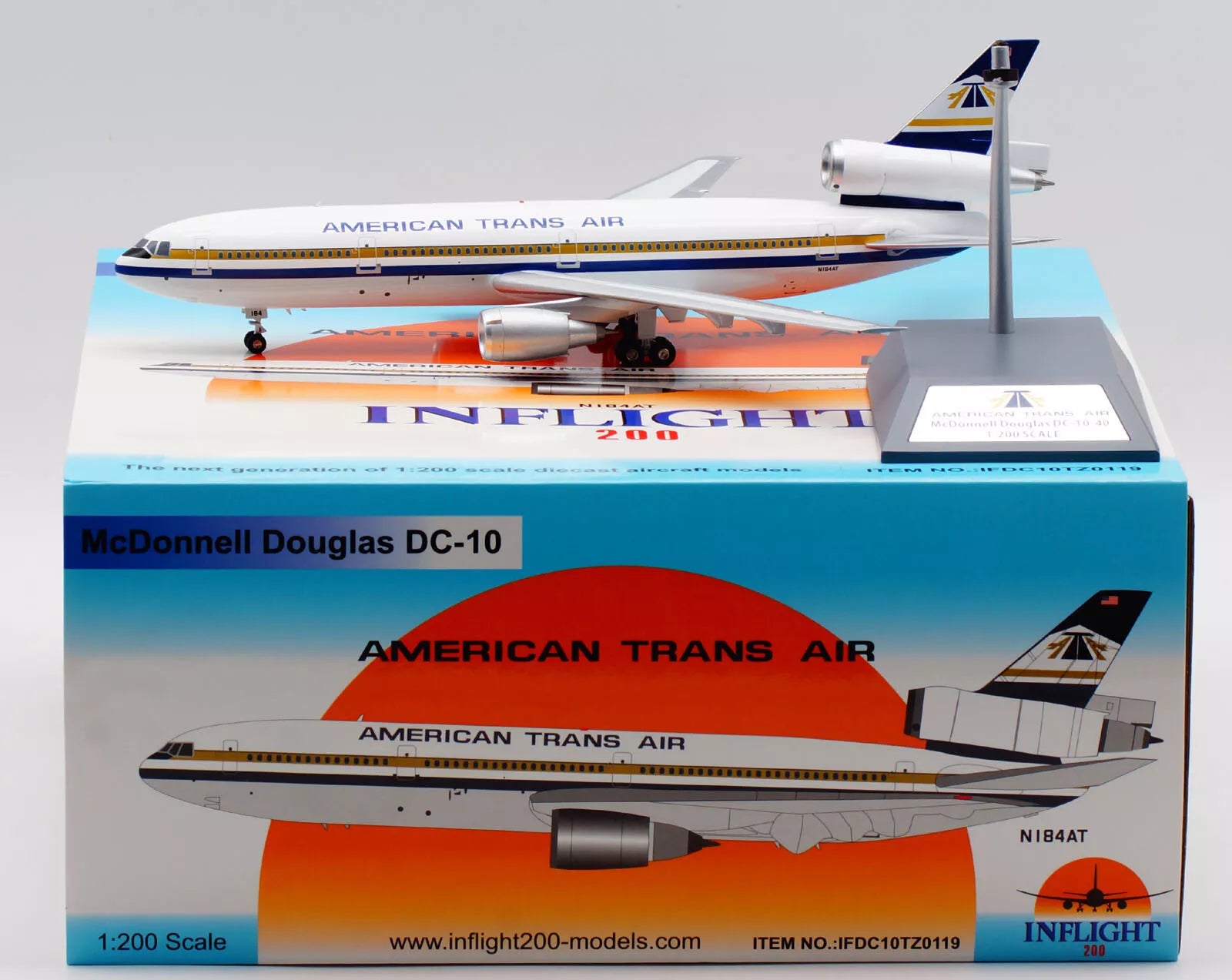 American Trans Air / Mc Donnell Douglas DC-10-40 / N184AT / IFDC10TZ0119 / elaviadormodels