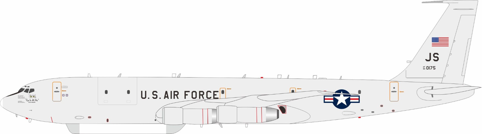 U.S. Air Force / Boeing E-8C J-Stars / 90-0175 / IFE8USAF175 / 1:200 elaviadormodels