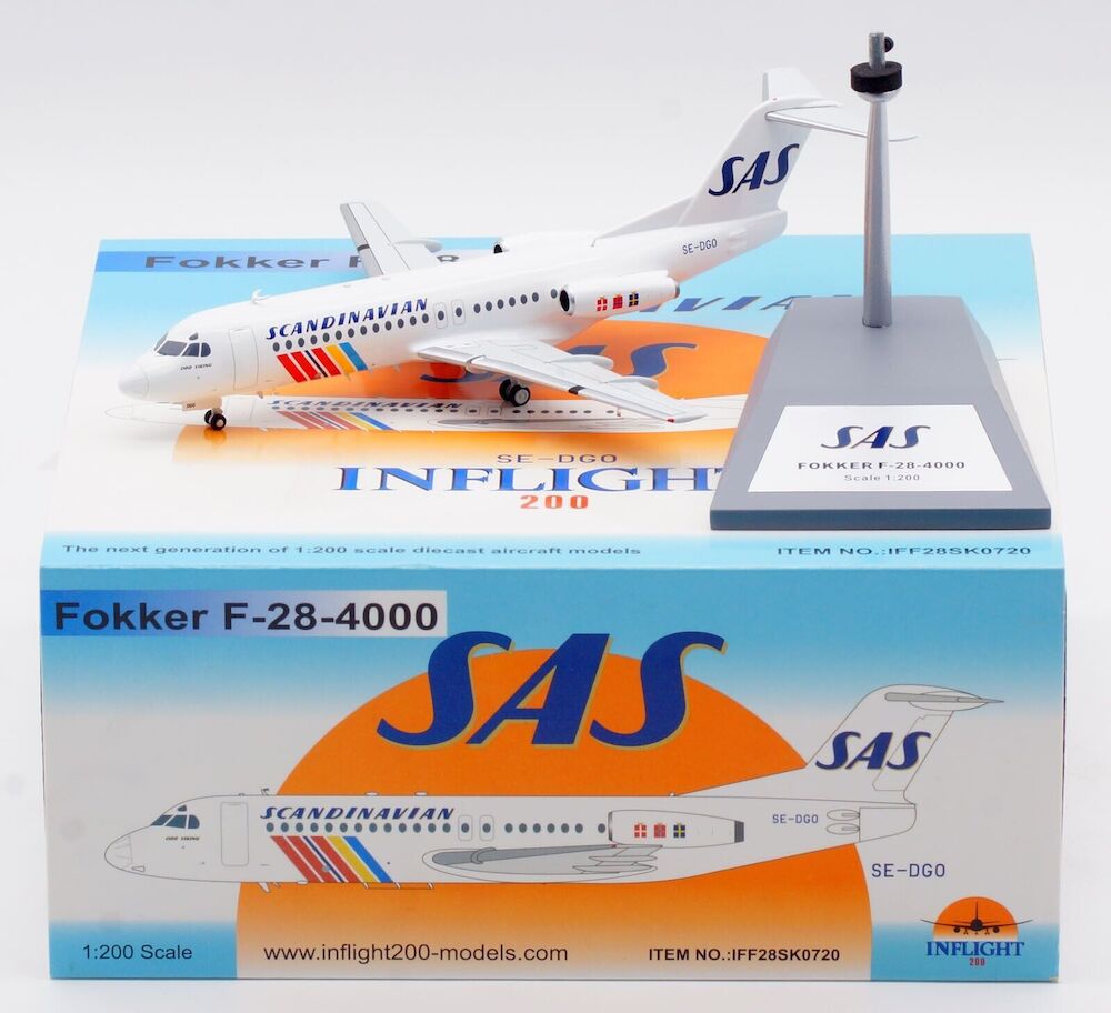 Scandinavian Airlines - SAS / Fokker F-28-4000 / SE-DGO / IFF28SK0720 / elaviadormodels