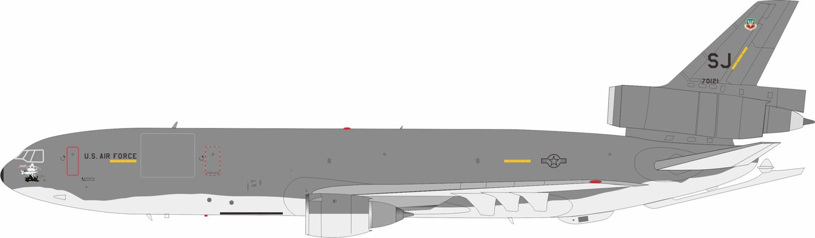 U.S. Air Force / McDonnell Douglas KC-10A Extender / 87-0121 / IFKC10USAF0121 / 1:200 elaviadormodels