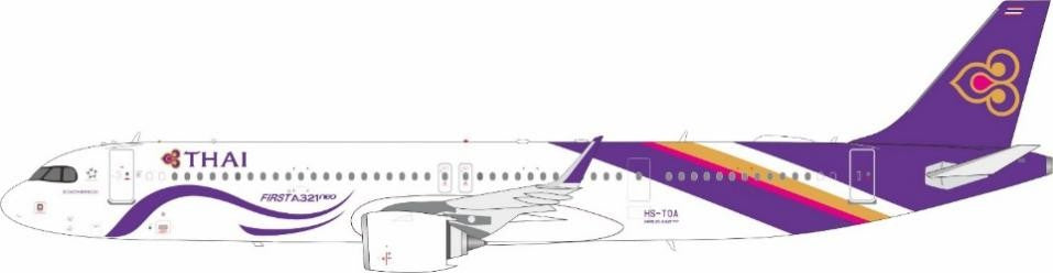 Thai Airways International / Airbus A321-200 / HS-TOA / JF-A321-062 / 1:200 elaviadormodels