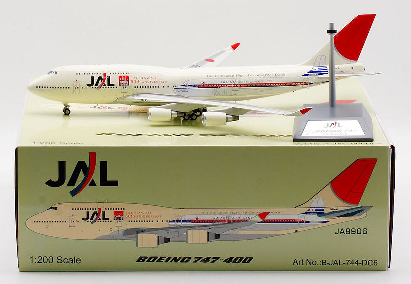 Japan Airlines - JAL / Boeing B747-400 / JA8906 / B-JAL-744-DC6 / 1:200 elaviadormodels