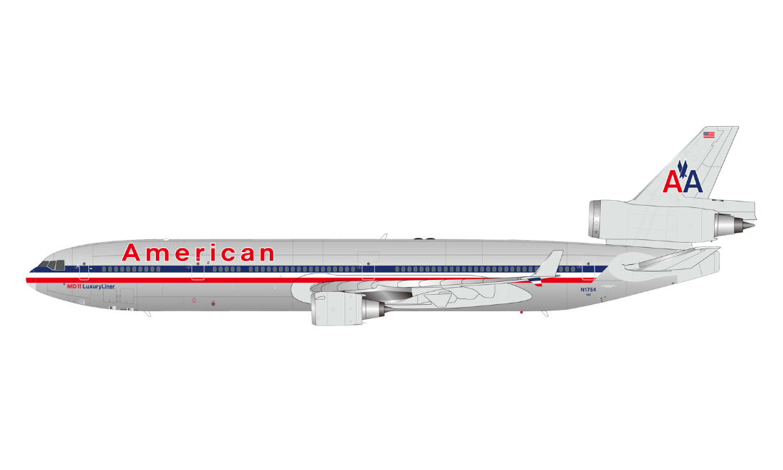 American Airlines / McDonnell Douglas MD-11 (Flaps Down) / N1754 / L2226FD / 1:200 elaviadormodels