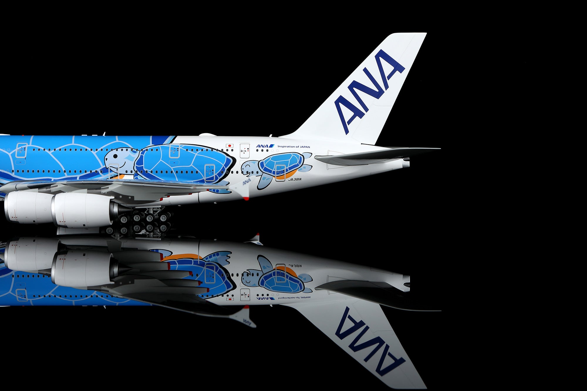 All Nippon Airways (Blue Flying Honu) / Airbus A380 / JA381A / L2266 / 1:200