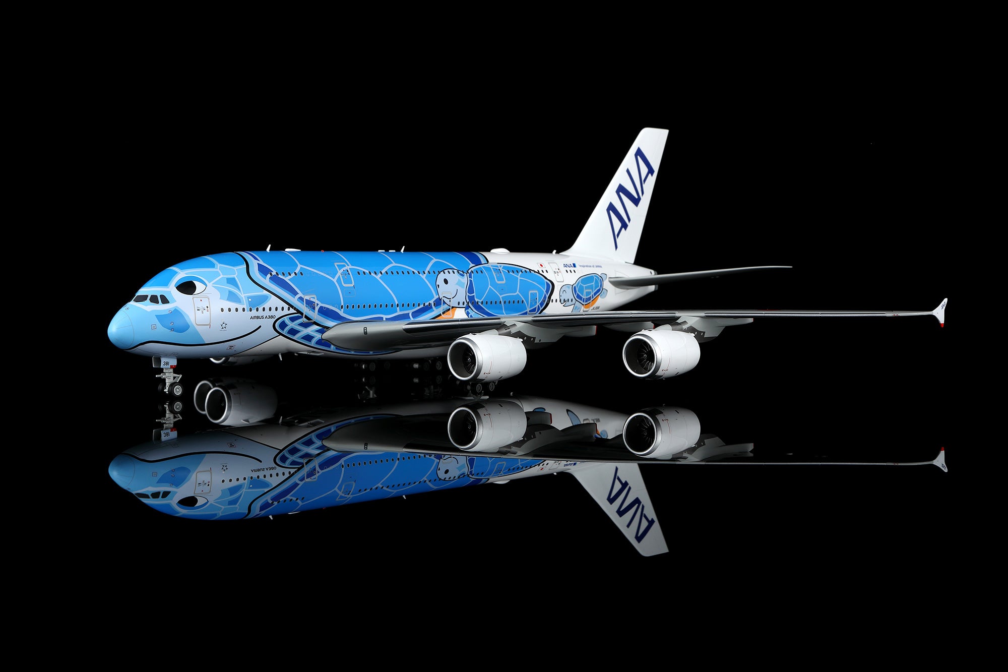 All Nippon Airways (Blue Flying Honu) / Airbus A380 / JA381A / L2266 / 1:200