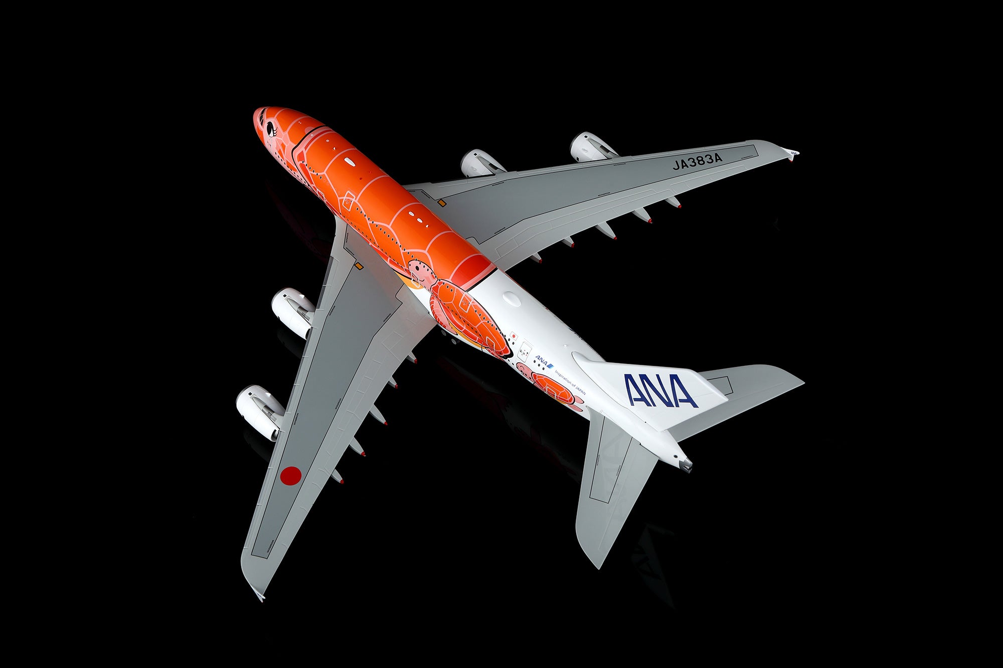 All Nippon Airways (Orange Flying Honu) / Airbus A380 (Flaps Down) / JA383A / L2267FD / 1:200