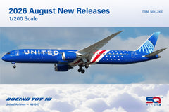 United Airlines ("America 250" Livery) / Boeing 787-10 Dreamliner / N91007 / L2437 / 1:200 elaviadormodels