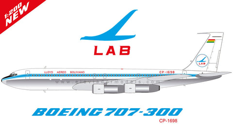 Lloyd Aereo Boliviano / Boeing B707-300 / CP-1698 / EAV1698 / 1:200 elaviadormodels