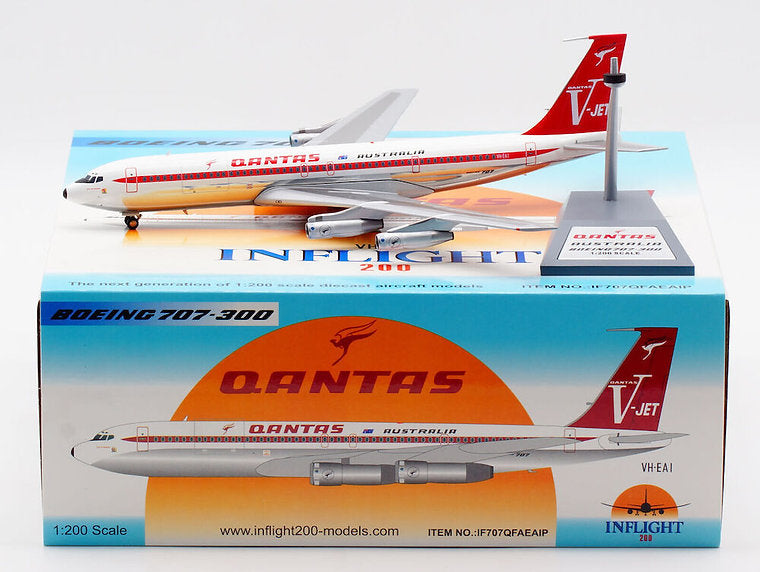 Qantas / Boeing B707-300 / VH-EAI / IF707QFAEAIP / 1:200 elaviadormodels