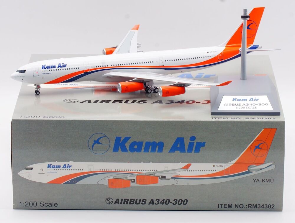 Kam Air / Airbus A340-300 / YA-KMU / RM34302 / elaviadormodels