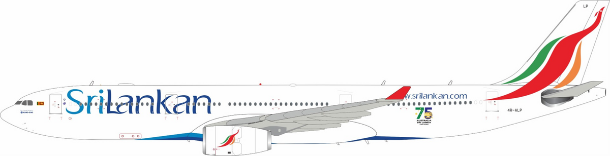 SriLankan Airlines / Airbus A330-300 / 4R-ALP / RM34475 / 1:200 elaviadormodels