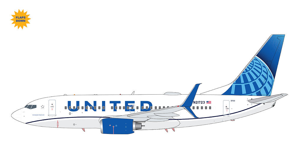United Airlines / B737-700 / N21723 / G2UAL1014F / 1:200 elaviadormodels