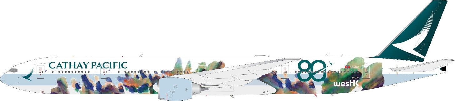 Cathay Pacific ("Spirit of Hong Kong 80th Anniversary") / Boeing 777-300ER / B-KQU / WB-777-3-024C / 1:200 elaviadormodels