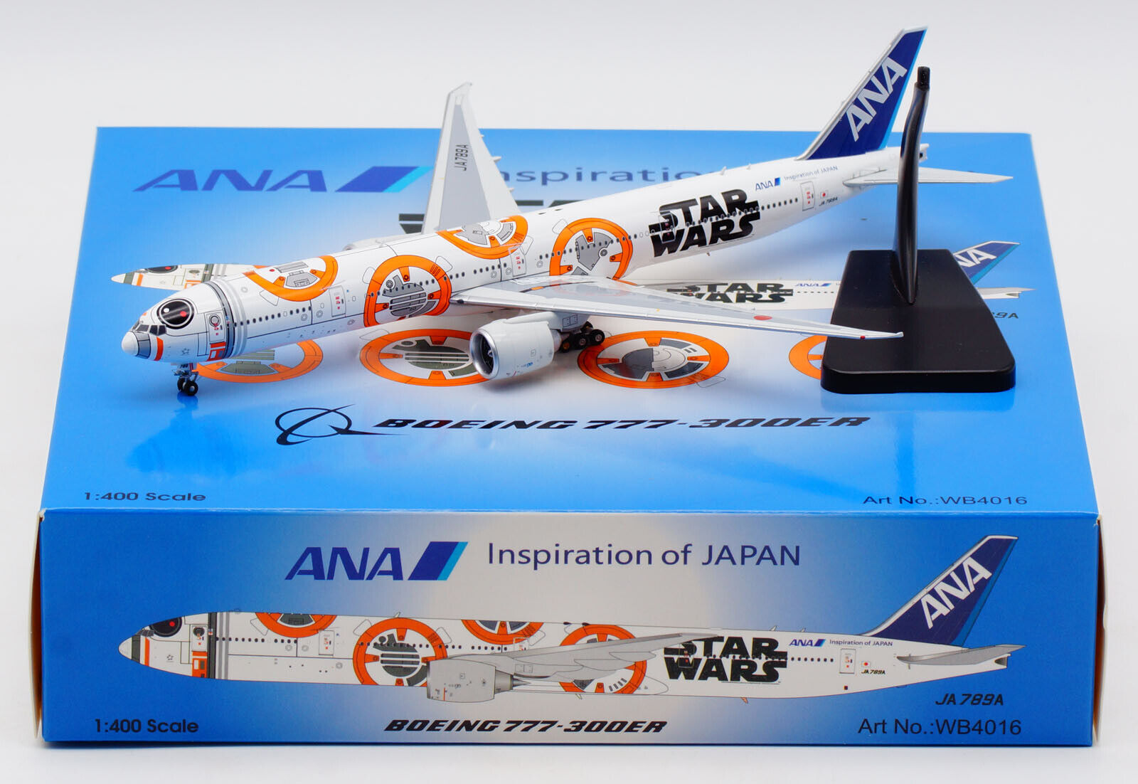 All Nippon Airways (Star Wars BB-8) / Boeing 777-300ER / JA789A / WB4016 /  1:400