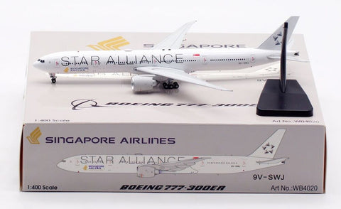 Singapore Airlines (Star Alliance) / Boeing 777-300ER / 9V-SWJ / WB4020 / 1:400