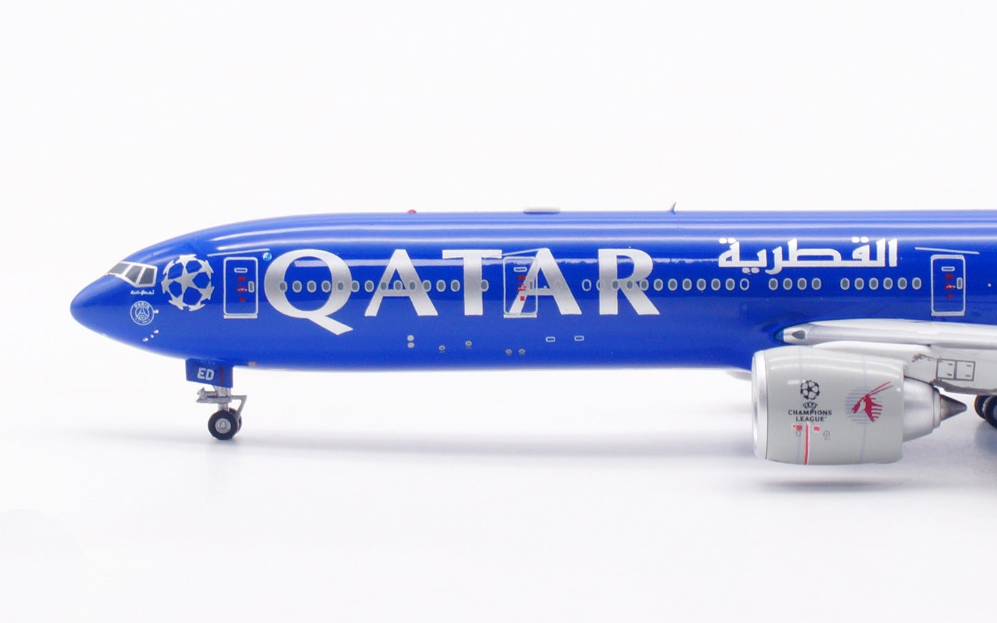 Qatar Airways (UEFA Champions League Livery) / Boeing 777-300ER / A7-BED / WB4064 / 1:400