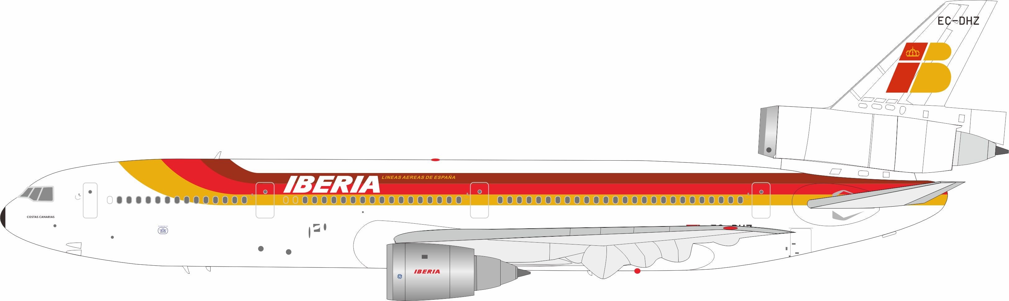 Iberia / Mc Donnell DC-10-30 / EC-DHZ / IF103IB1224 / 1:200 elaviadormodels